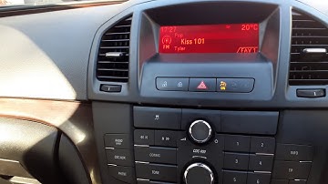 Vauxhall  insignia  how to  set up time