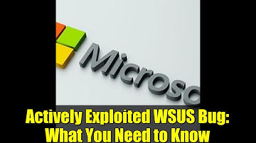 Actively Exploited WSUS Bug: What You Need to Know