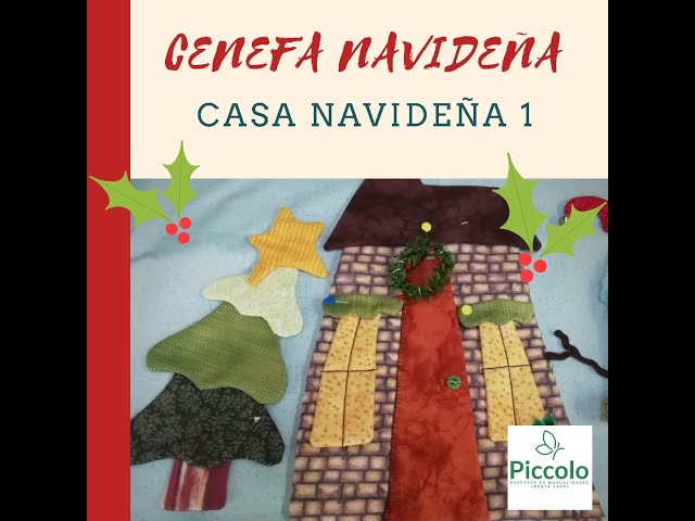 Curso de la Cenefa Navideña en Patchwork -Casita 1-