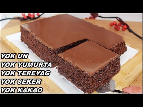Video: Üç Malzemeli Çikolatalı Kek