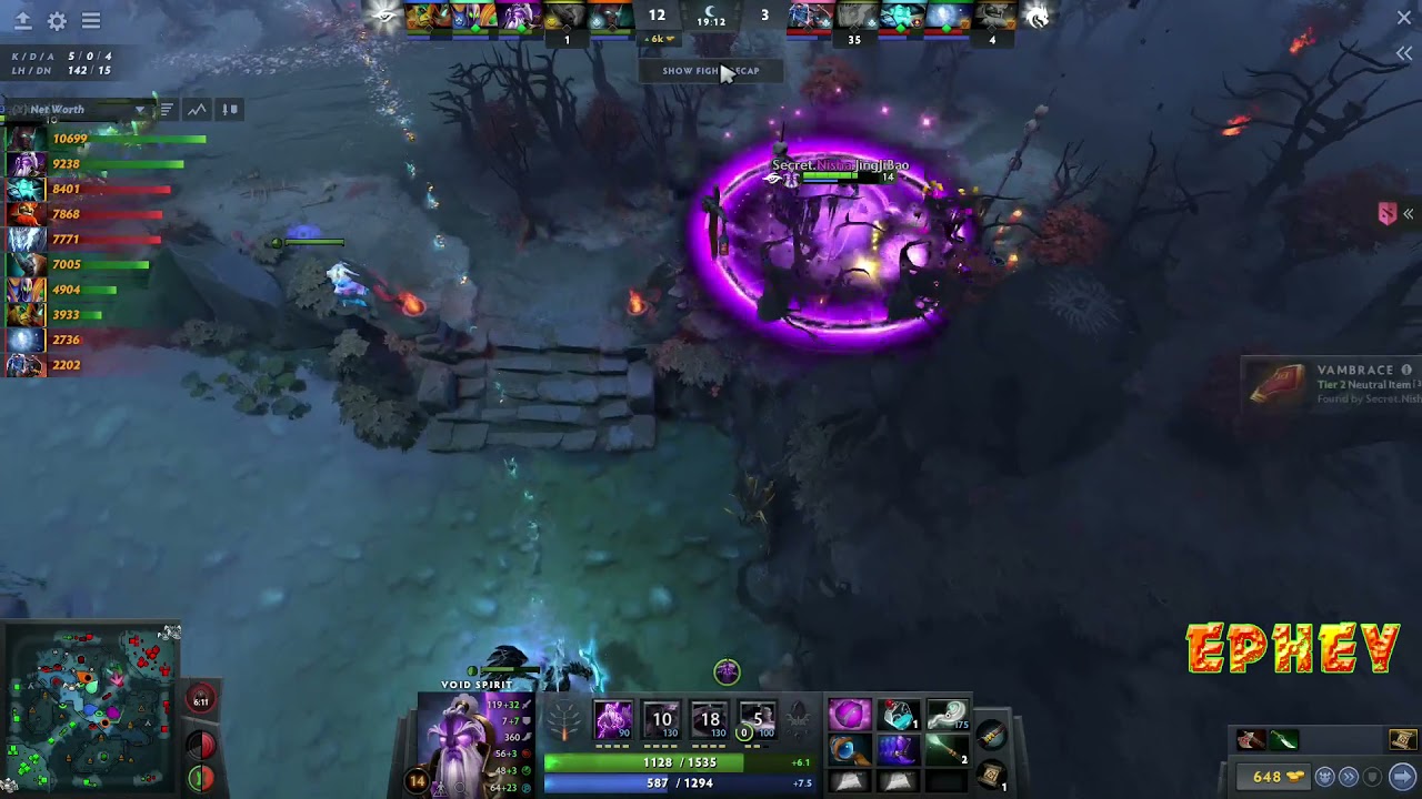 Secret vs Tspirit best Teamfight ti 10 -TORONTOTOKYO VS MATUMBAMAN