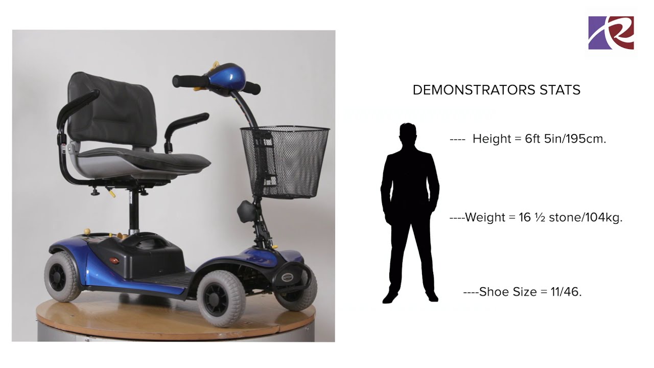 Boquilla Mejorar Efectivamente Shoprider Cameo Compact Mobility Scooter - YouTube