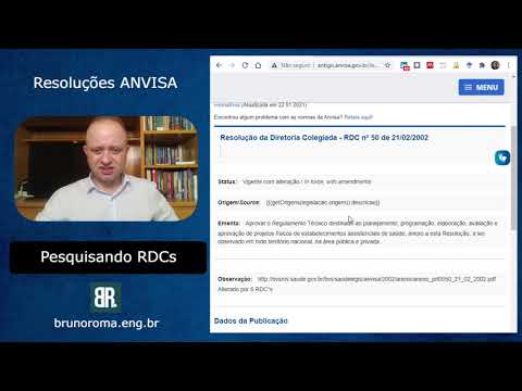 Pesquisando RDCs ANVISA