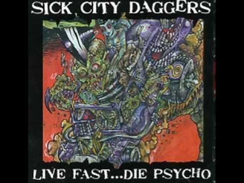 Punk music video thumbnail preview for Sick City Daggers - Ashtray Of Your Skull