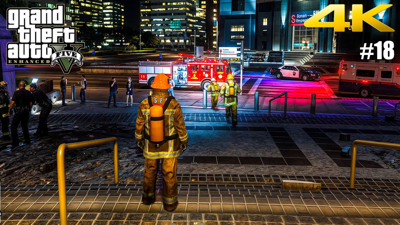 GTA 5 Enhanced Edition Gameplay Walkthrough Part 18 - Realistic ULTRA Graphics PC [4K 60FPS]