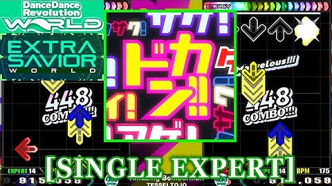 【DDR WORLD】 Amazing Bomberman / TESSEI TOJO [SINGLE EXPERT] 譜面確認+Clap