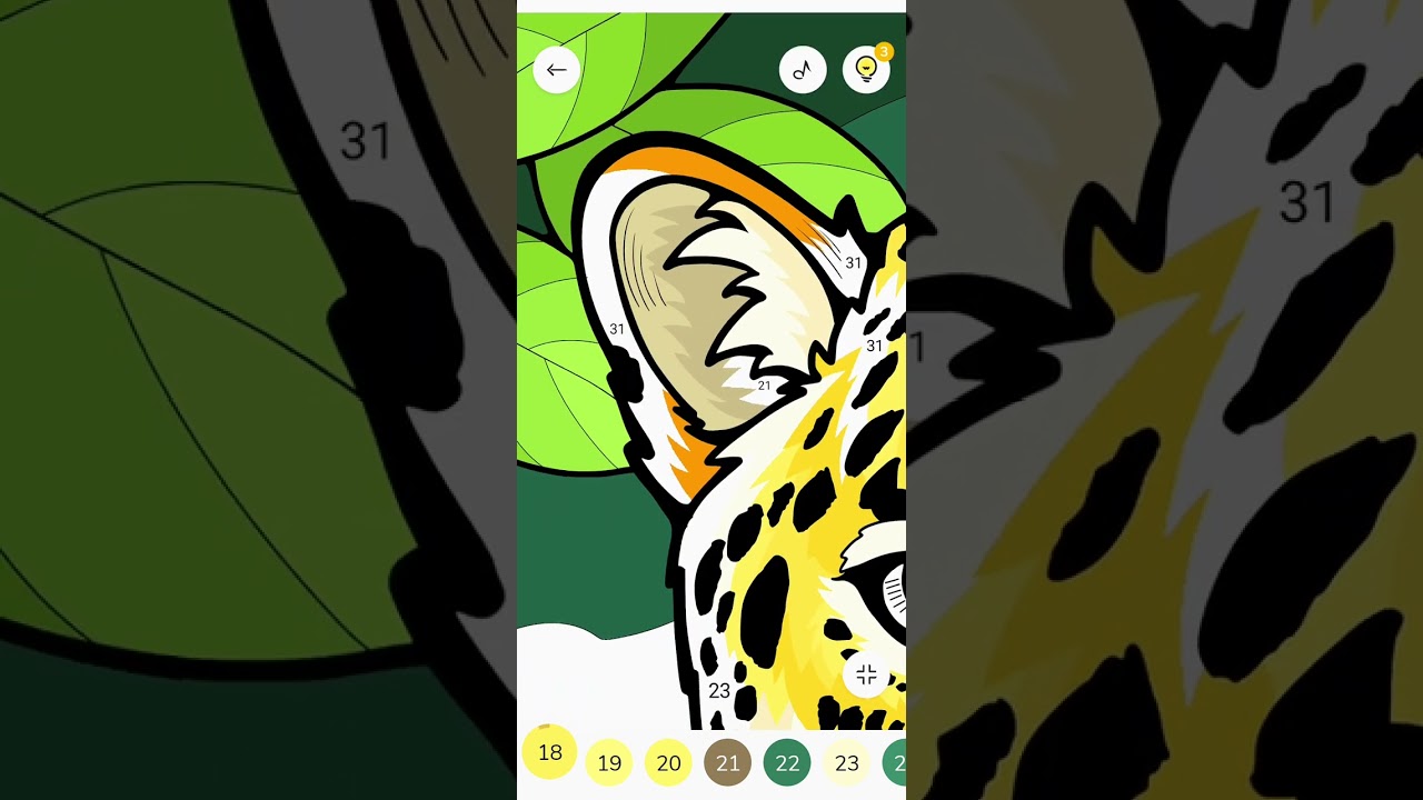 Digital Mandala Coloring video, tiger colouring video, satisfying Digital painting trending video