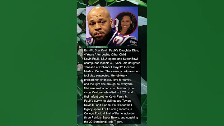SB Champ Kevin Faulk Daughter Tragically Dies ... Second Child In 4 Years | #news #shorts