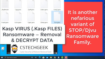 Kasp File Virus Ransomware [.Kasp] Removal and Decrypt .Kasp Files
