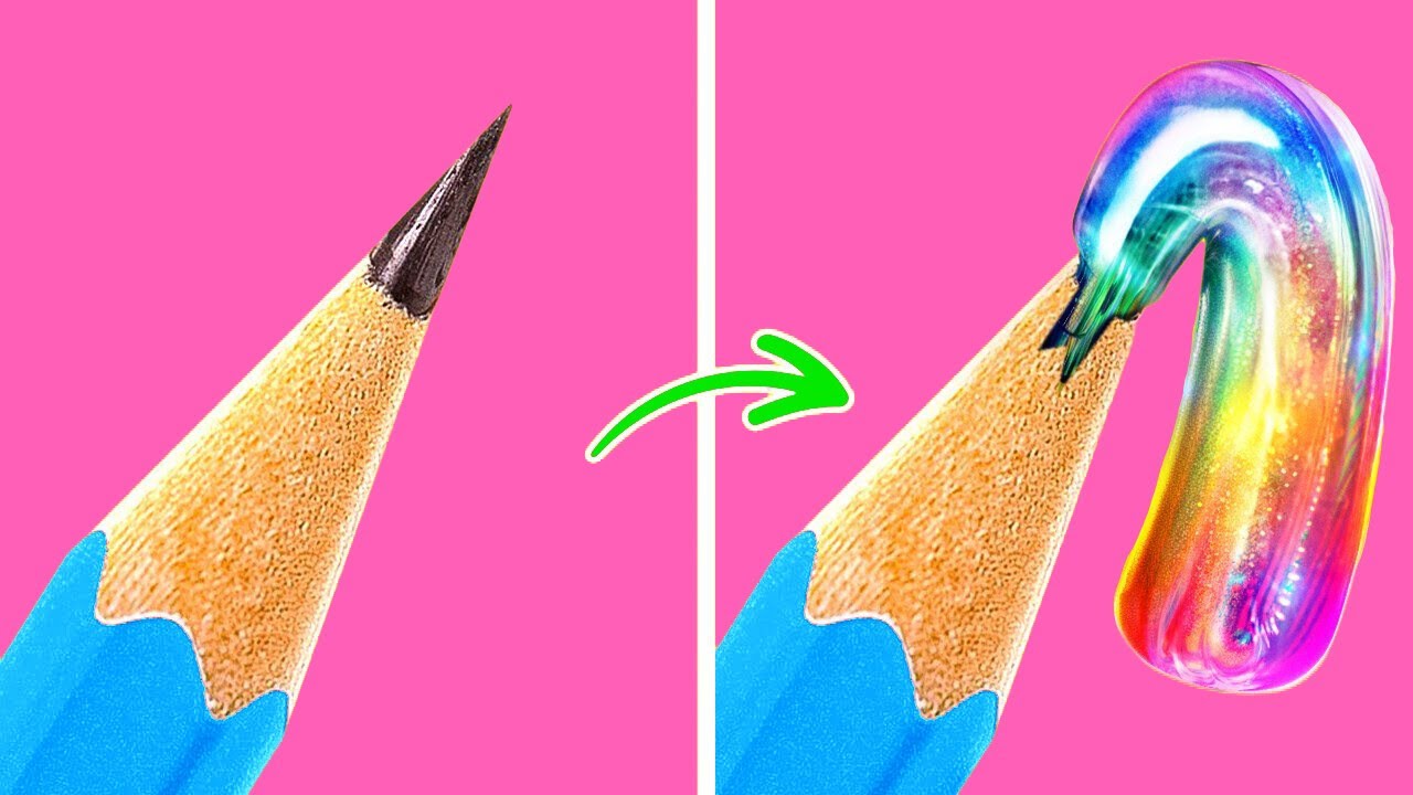 COOL SCHOOL HACKS & DIY SCHOOL SUPPLY IDEAS | Student Vs Teacher Art ...