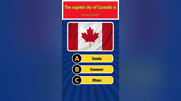 Riddle -  The capital city of Canada #shorts #trending  #quiz #capital #city #canada