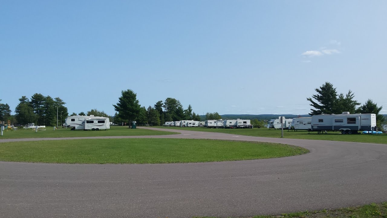 RV Campground Review Ojibwa Campground Baraga Michigan (U.P.) AWESOME