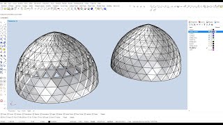 Grasshopper for Rhino 3D Pointed dome solid  design tutorial Rhino 3D, ready for 3D printing