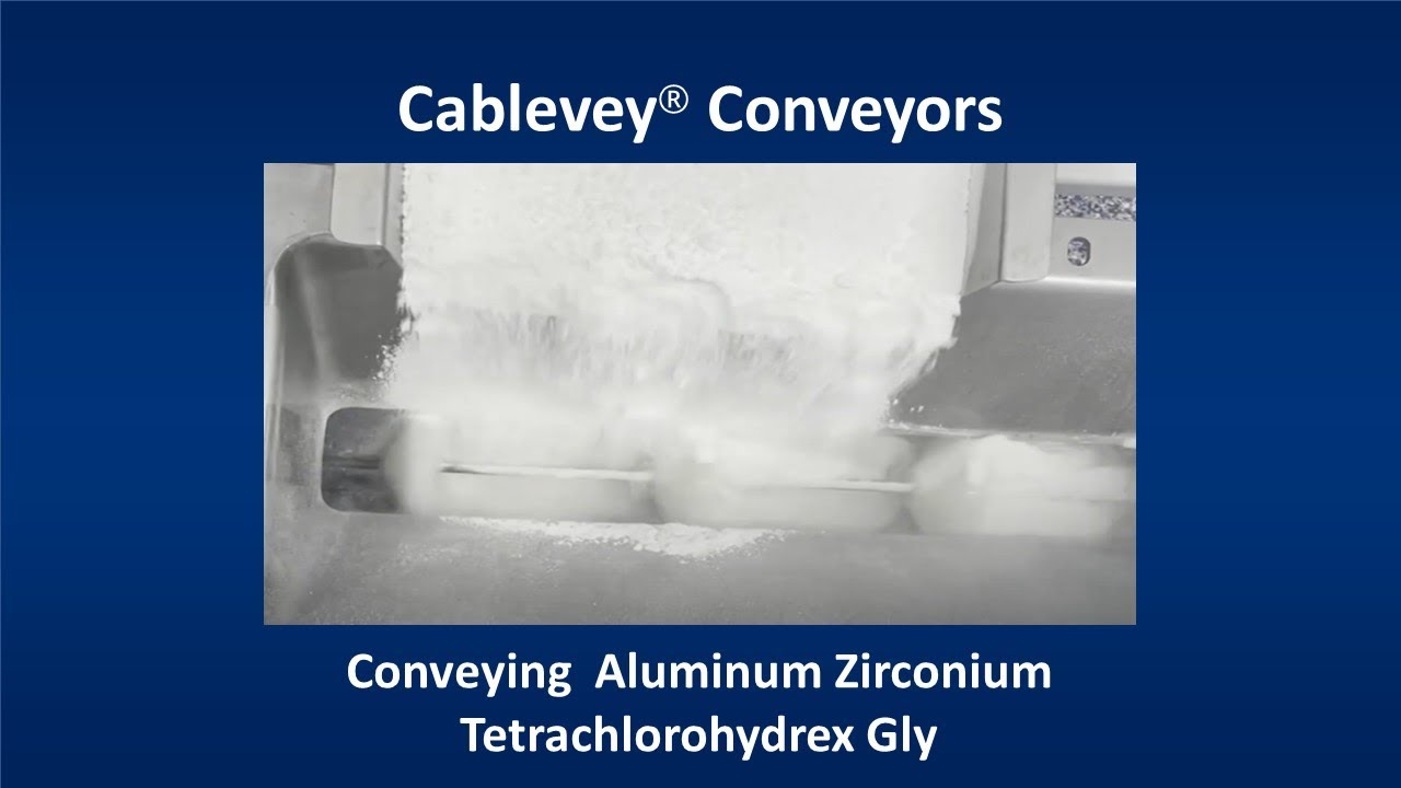 Cablevey® Conveyors Conveying Aluminum Zirconium Tetrachlorohydrex
