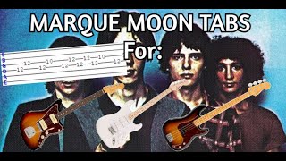 Television - Marque Moon | 2 Guitar and Bass Tabs/Tutorial