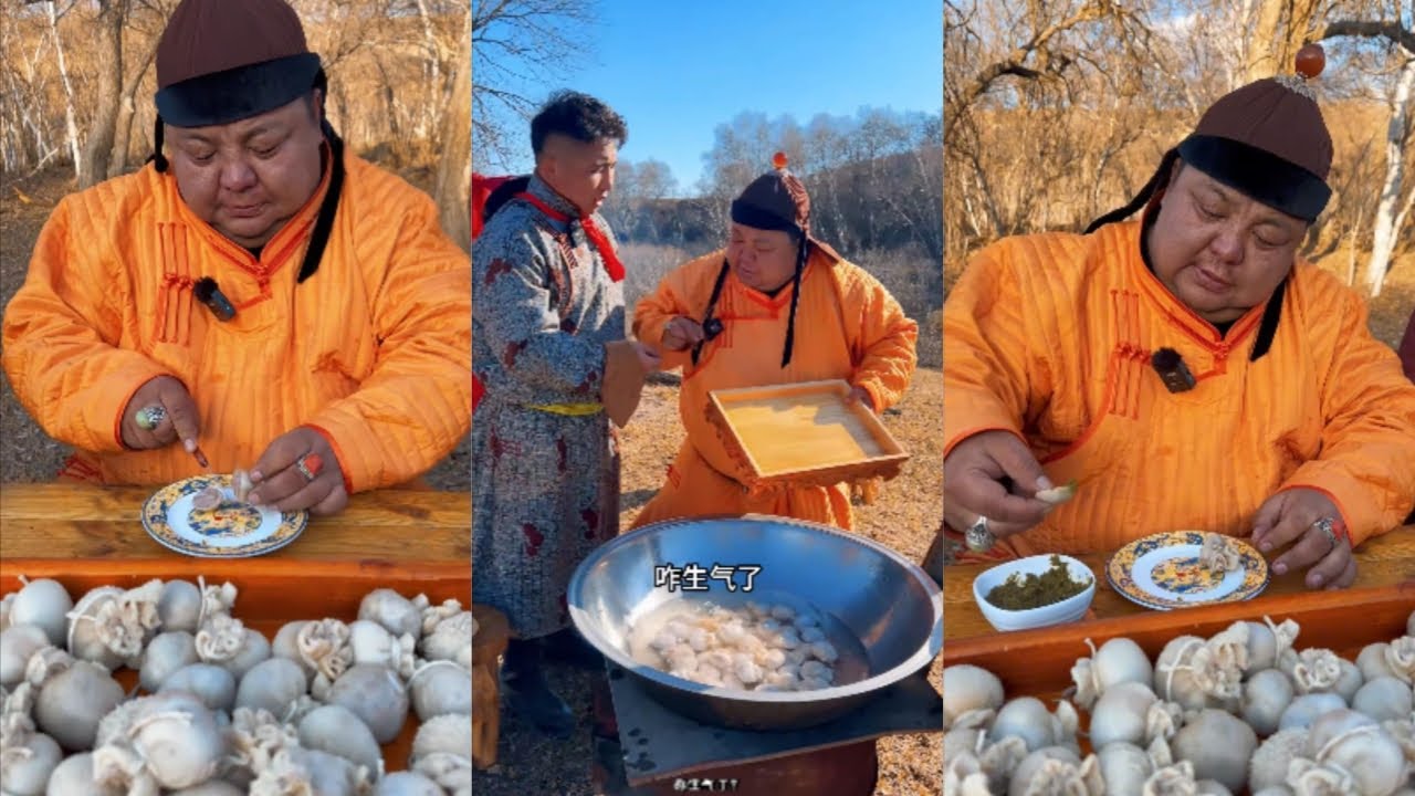 蒙古人恩克的传统牧民生活！ #野营 #烹饪 #蒙古 - YouTube