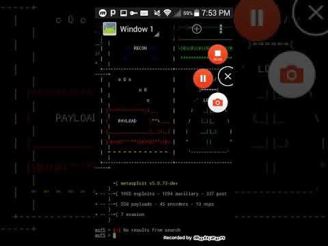 Me running metasploit in android 4.4.4 (via linux deploy and term emulator)