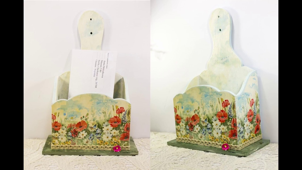 Decoupage lesson 26 scumble glaze scumble painting technique DIY mail