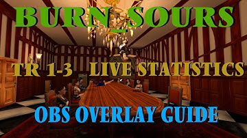 Burns Mod TRR 1-3 Live Statistics OBS Overlay Guide