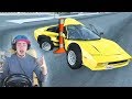 НАМОТАЛСЯ НА СТОЛБИК - ЖЕСТКАЯ АВАРИЯ в BeamNG Drive + РУЛЬ