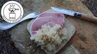Rippchen mit Kraut im Wald | Martin´s Bushcraft