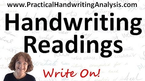 Handwriting Analysis - Graphology - Readings
