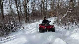 Snow Plowing with the Can-am Outlander!