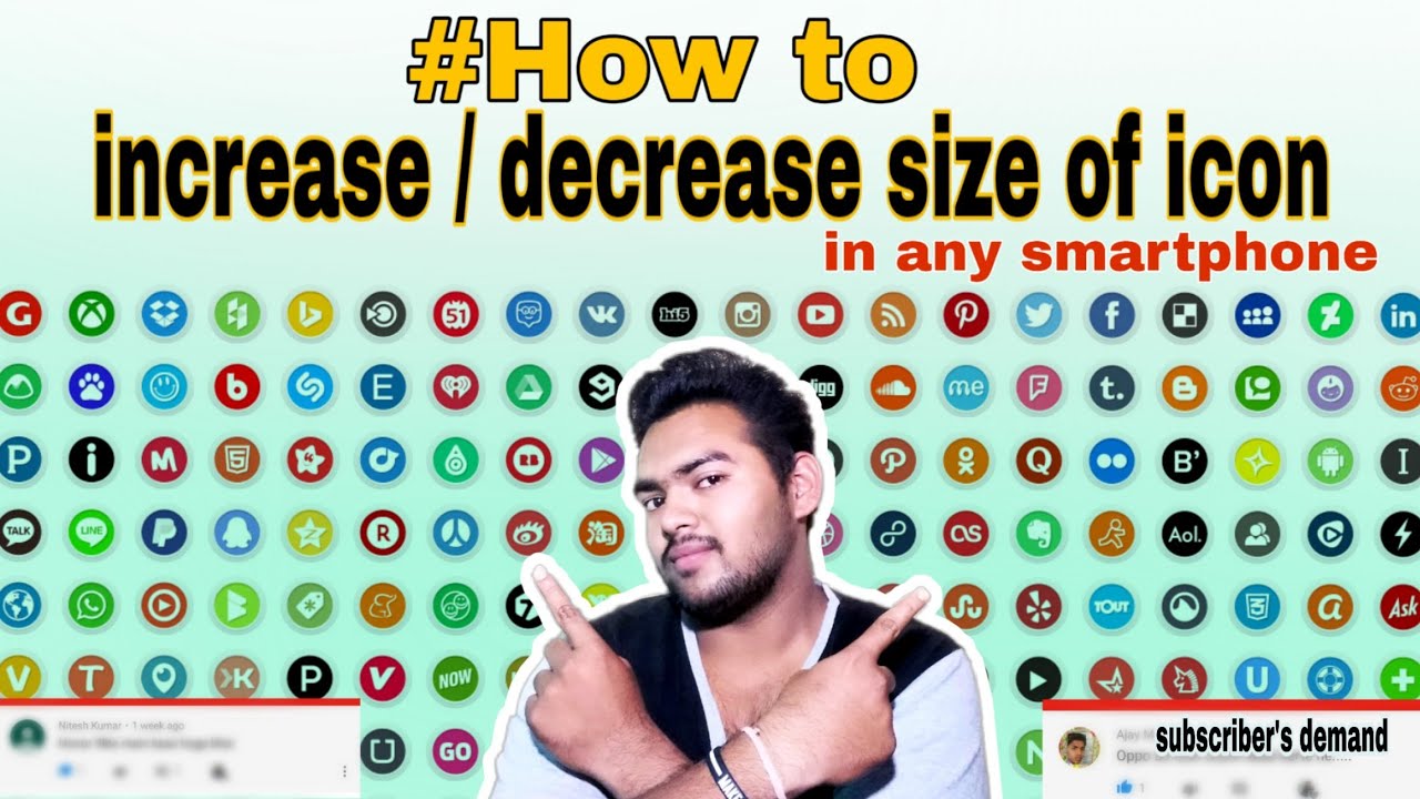 How To Make App Icons Bigger Or Smaller  On Android  (Hindi) // Dj Nath Creation