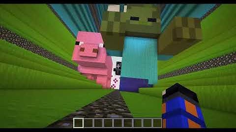 Minecraft Infinite dropper loop w/ Mario, Giant Mobs...