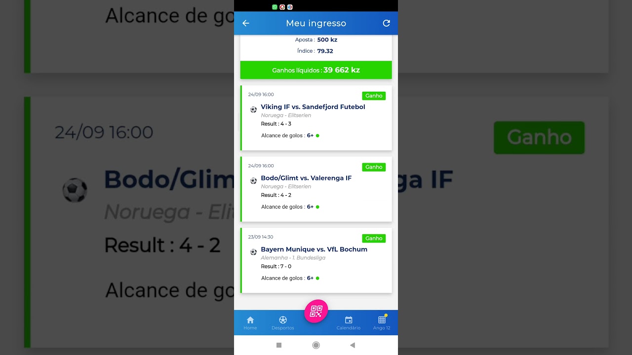 O moço dos congolense disse que essa ficha nunca vai entrar. um jogo sair mas de 6 golos.