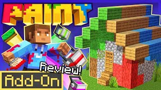 Minecraft's AMAZING Paint Addon - In-Depth Review and Gameplay Update