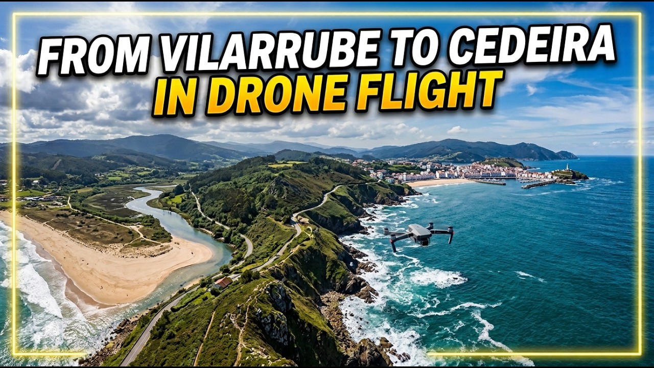 From Vilarrube to Cedeira in Drone Flight | Castro de Sarridal & Castillo de la Concepción 4K