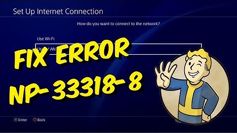 How To Fix PS4 Error NP-33318-8