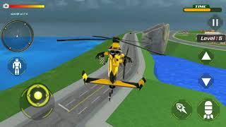 Air Robot Helicopter/  robot biến hình máy bay trực thăng bắn súng/  game wfk screenshot 5