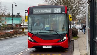 Bus variety at Loughton Station in February 2023