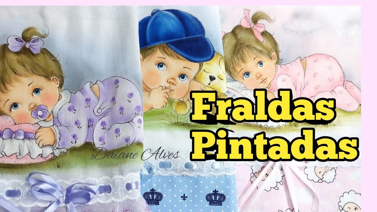 Fraldas Pintadas de Meninas e Meninos Um Luxo😍 (Daiane Alves )