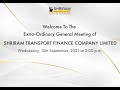 Extra-Ordinary General Meeting - Shriram Transport Finance Company - 15th September 2021