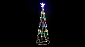 High 6 ft LED show tree wireless remote controller memory, multi-color LED Christmas light show tree