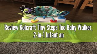 : Review Kolcraft Tiny Steps Too Baby Walker, 2-in-1 Infant and Baby Activity Push Walker with Steel B