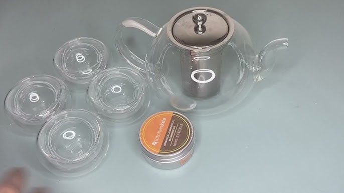 Glass tea pot, black tea pot, personal small pot