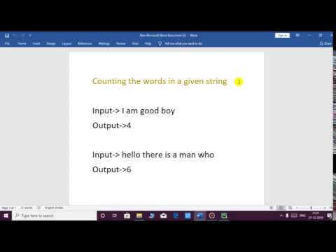 Count Words from Given String in Python Language - YouTube