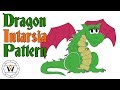 Dragon Intarsia Pattern Time Lapse - Sketch To Pattern Dragon Intarsia Pattern Time Lapse - Sketch To Pattern