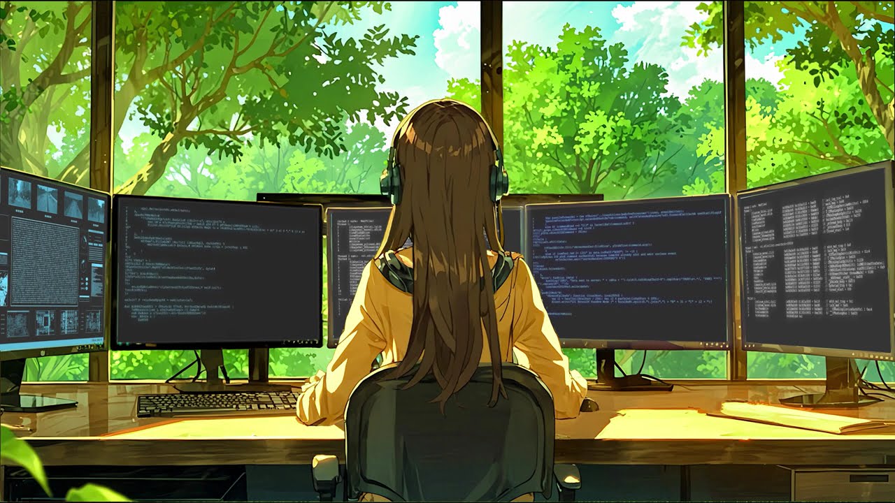 Lofi Coding Beats 💻 Музыка для программистов в экологичном рабочем пространстве
