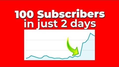 How to get First 100 Subscribers- in just 2 Days (GUARANTEED)💥❤️