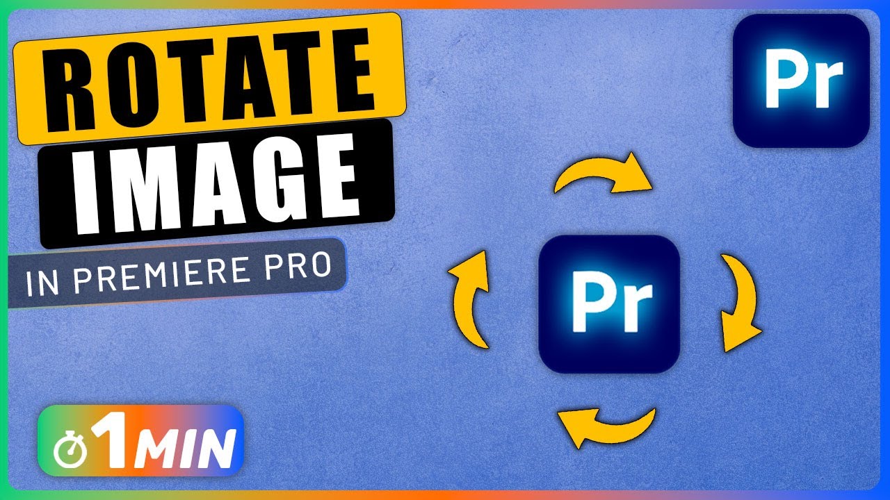 How to do a ROTATE Image Animation in Premiere Pro - YouTube