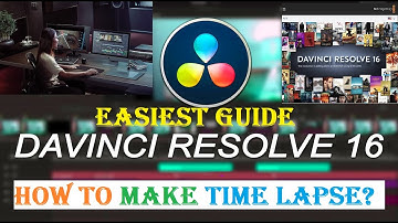 Tutorial on Fast moving clouds video clip or Slow motion Time-lapse by using Davinci Resolve studio