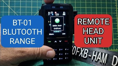 ANYTONE BT-01 Bluetooth Mic (Anytone 578) RANGE TEST