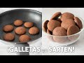 Galletas SIN HORNO en Sartén con 3 INGREDIENTES 🍪 (Postres Fáciles y Rápidos)