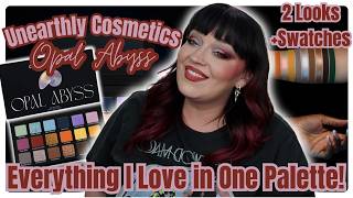 NEW ~ Unearthly Cosmetics Opal Abyss Palette 2 Looks + Swatches #Newmakeupreleases