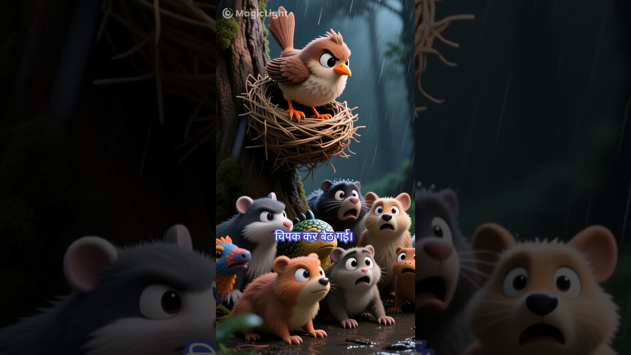 नन्ही चिड़िया की बड़ी सीख 🐦✨ | Kids Moral Story 